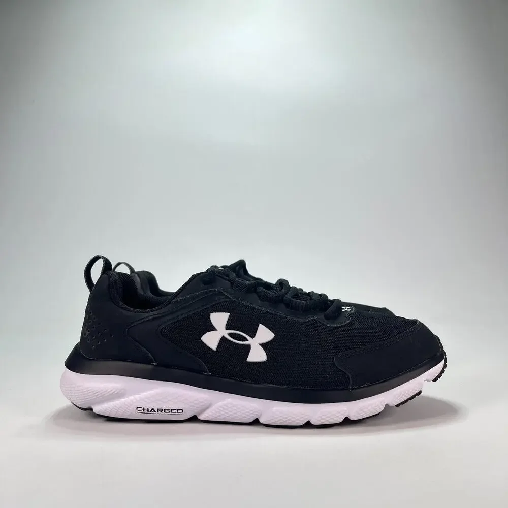 Under Armour UA Charged Assert 9 Black Running Shoes 3024857-001 Men's Size 8 4E